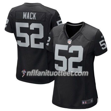 Nainen Oakland Raiders NFL Pelipaita Khalil Mack 52 Nike Musta 